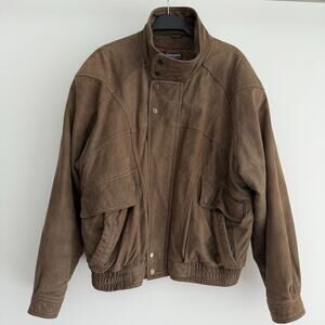 Vintage Wilsons Adventure Bound Jacket Men Large Suede Leather Bomber Thinsulate